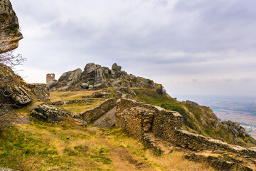 Markovi Kuli, Marko's Towers, hill above Prilep town in North Macedonia