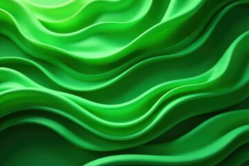 Obraz premium Fluid green lines intertwine, creating a lush, abstract backdrop , lush, elegant