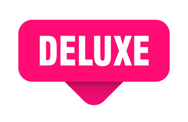 deluxe sticker. deluxe sign on transparent background