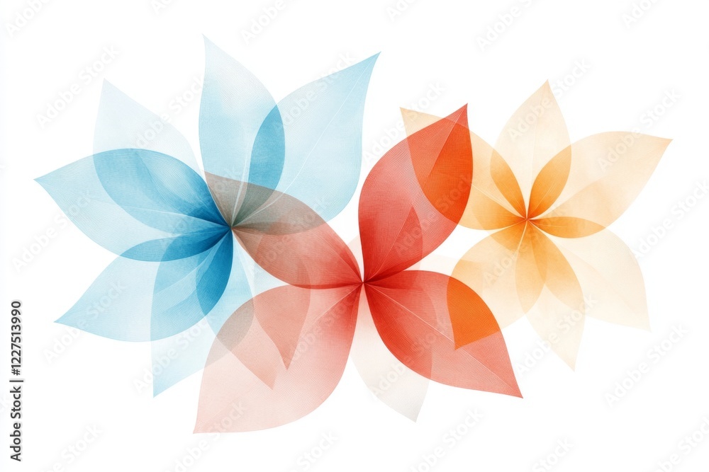 Aufkleber A line art design of a unique star among a cluster of simple circles, rendered in contrasting colors to highlight its distinctiveness