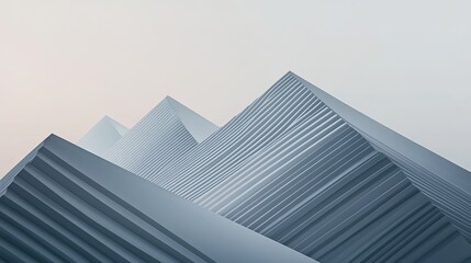 Converging diagonal line patterns forming abstract mountain-like peaks