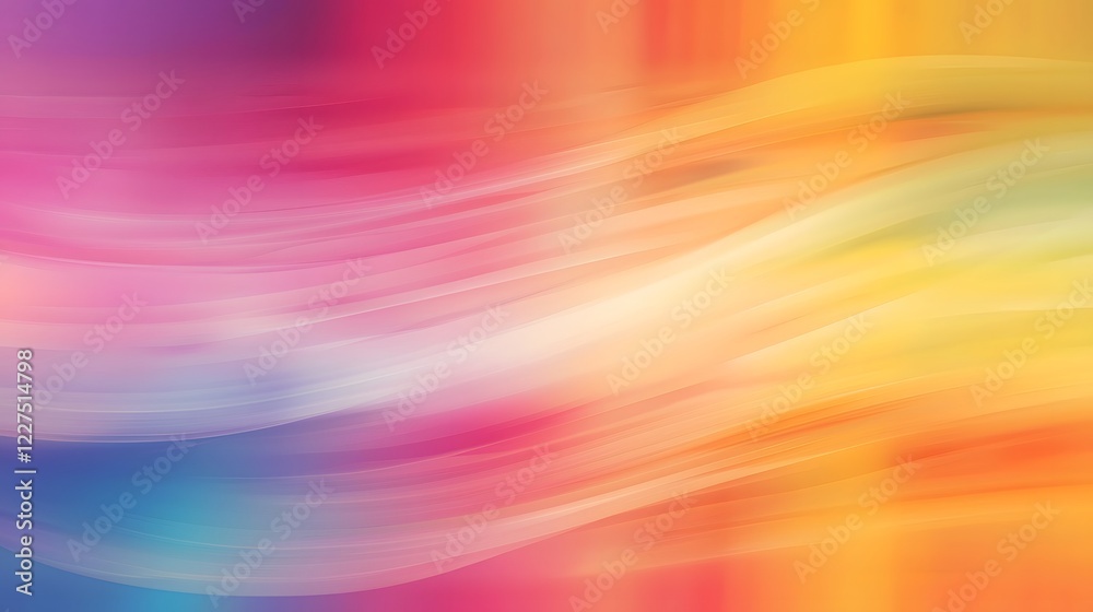 Aufkleber Vibrant Colorful Rainbow Gradient Background with a Soft Blurred Texture Representing Diversity and Inclusion   Perfect for LGBTQ Pride Themed Designs Posters Banners and Digital Art Showcases