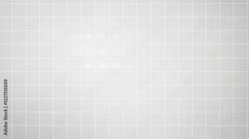 Poster minimalist abstract ceramic tile wall texture in a sleek polished white finish with an intricate mos