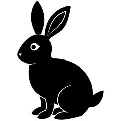 Easter Bunny Silhouette, Easter Bunny Silhouette Vector, Easter Bunny