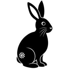Easter Bunny Silhouette, Easter Bunny Silhouette Vector, Easter Bunny