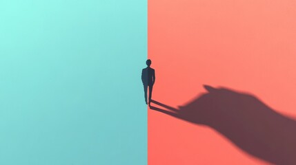 Corporate success flat design top view leadership vision theme animation split-complementary color scheme.