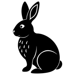 Easter Bunny Silhouette, Easter Bunny Silhouette Vector, Easter Bunny