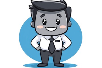Happy Cartoon Employee Avatar