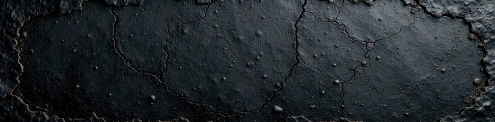 Obraz premium Black metallic surface, rugged scratches, distressed finish , dark, worn