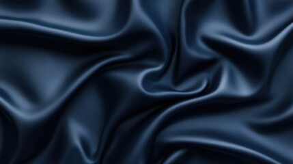 Obraz premium Deep navy-blue leather texture with a rich, smooth surface and subtle grain details, no objects