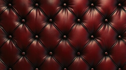 Obraz premium Deep red leather texture with an even, smooth surface and luxurious finish, no objects