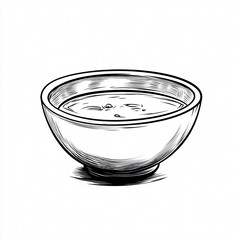 Cute Cartoon Soup Bowl Vector Illustration for Use in Designs and Projects