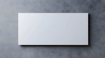 Blank Horizontal Banner with Soft Shadow Effects for Promotion 3D