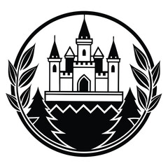 medieval castle silhouette