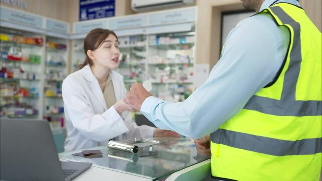 Engineers bring prescriptions to the drug store to show the pharmacist when they purchase medications