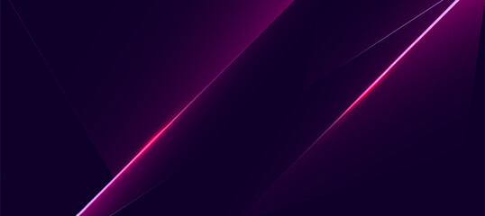 Obraz premium Abstract technology, Elegant diagonal lines striped purple background, Digital polygon background vector for presentation and tech event poster or web background EPS 10