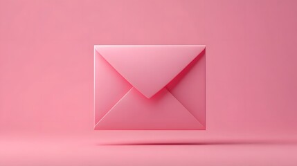 3D Email Marketing Icon with Sleek Digital Design on Isolated Background