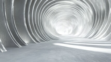 Intersecting linear arcs transforming into radial patterns resembling waves