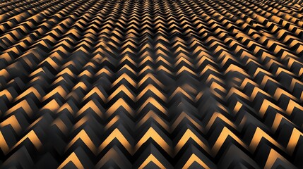 Jagged-edged patterns aligned repetitively yet seamlessly