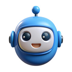 3D Robot Mascot Icon - Tech Assistant AI Robot Mascot Icon