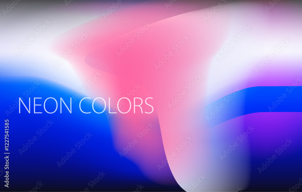 Fototapete Minimal defocused aura style background with soft blurred colors. Vector illustration for presentation backdrop, web project, etc.