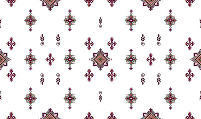 Seamless pattern with decorative flowers on yellow background,Botanical floral ethnic motif and mughal art flower bunch