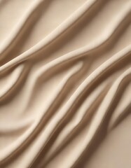 Fototapeta premium Plush fabric swatch in a soothing beige tone with gentle undulations, beige, interior design, home decor