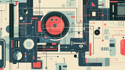 Modern Chatbot Information Service Flat Vector Illustration