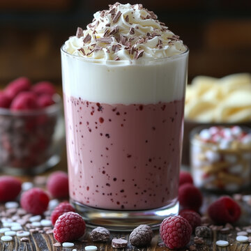 cup of coffee with cream and mashmellow
