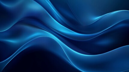 Abstract Blue Waves Graphic Design Background