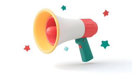 3D Icon for Promotional Campaign Launch on Modern Corporate Branding Design