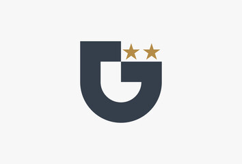 Fototapeta premium Initial Letter G Shield and Star Logo Template. Military Protection Symbol Usable for Business and Branding Logos, Technology, Internet Guard, Safe Security Company. Safety and Strong Identity Symbol.