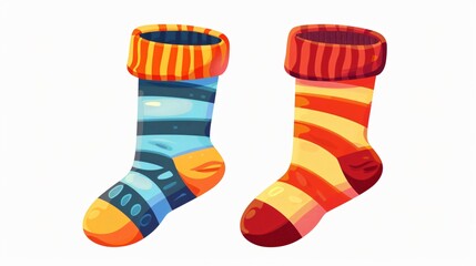 Colorful Cartoon Woolen Socks for Kids - Winter Fashion Accessories