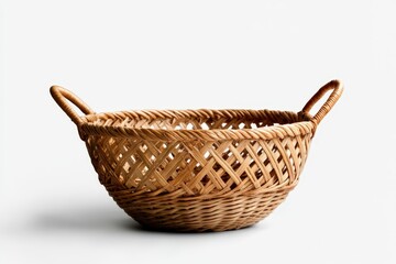 An elegantly designed woven bowl showcasing an intricate pattern, perfect for adding a touch of natural artistry to any living space or decor.