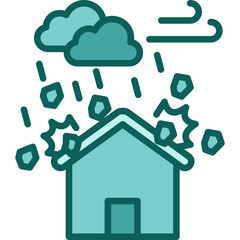 Hailstorm solid icon