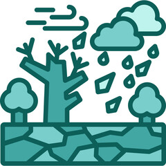 Heavy Rain solid icon