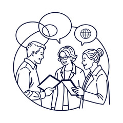 Hand-Drawn Speech Bubbles and Chat Icons Collection