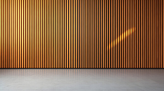 Vertical slat wooden wall, a natural and versatile background for your design projects