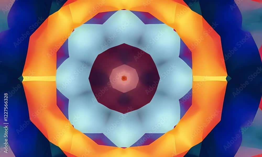 Poster colorful kaleidoscope pattern background design