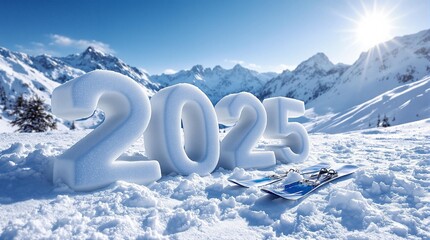  Alpine Skiing 2025 Snow Against Mountain Backdrop