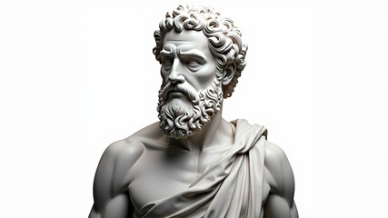 Ancient Greek Bust - Periandros 583 BC - High Detail