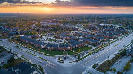 Fototapeta premium Real estate investment can contribute to community development, urban regeneration, and economic growth.