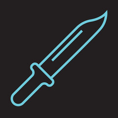 Combat Knife Icon Design