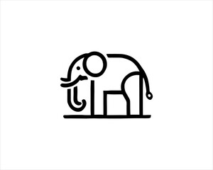 silhouette of a elephant