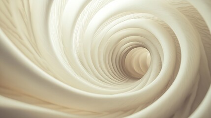 Thin looping frameworks manifesting into an abstract minimalist vortex visual