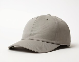 Fototapeta premium A stylish gray baseball cap perfect for casual outings and outdoor activities.