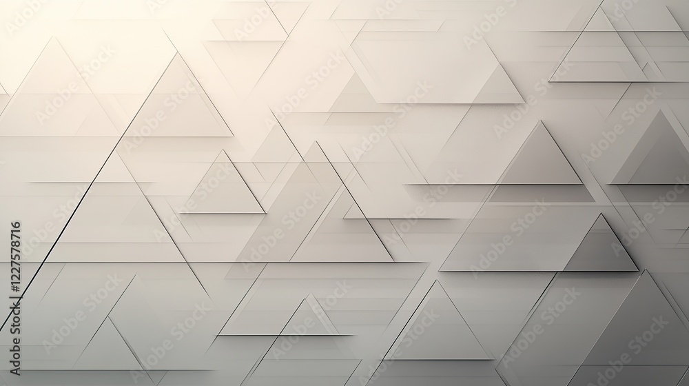 Poster thin triangular patterns in ascending and descending rows