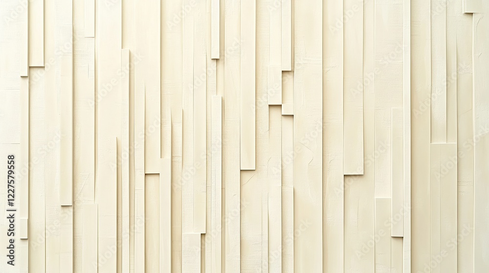 Poster thin vertical and horizontal linear formations intertwined in alternating lengths