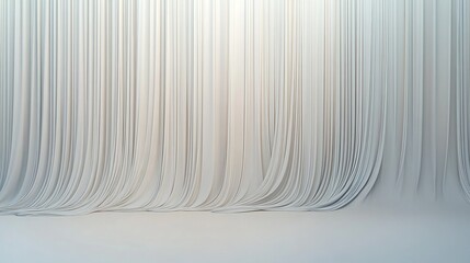 Thin undulating wave-like lines cascading downward