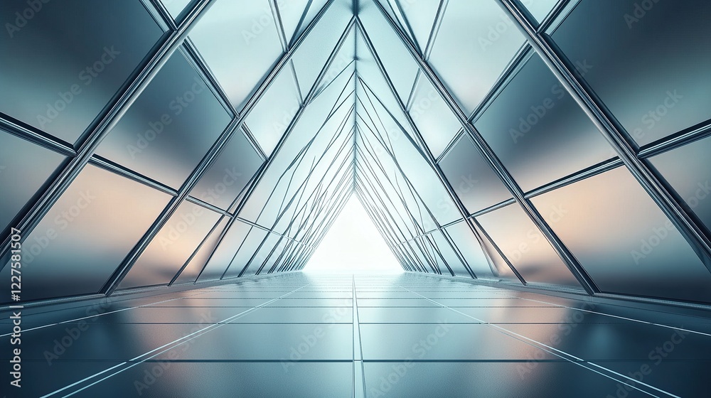 Poster triangular grids formed from intersecting minimalist lines